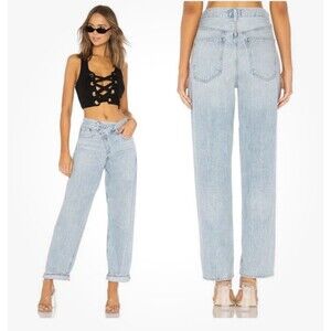 AGOLDE Criss Cross Upsized Jean in Suburbia Womens 32 High Rise Baggy Denim